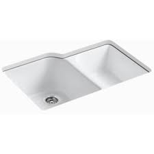 See more ideas about undermount kitchen sinks, kitchen sink, sink. Executive Chef Cast Iron Rectangular Double Bowl Undermount Kitchen Sink With 4 In Faucet Centers White Winsupply