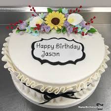Birthday Cake With Name And Photo Editor Online Video Happy Birthday Jason Video And Images Birthday Cake Writing Happy Birthday Michelle Happy Birthday Cakes
