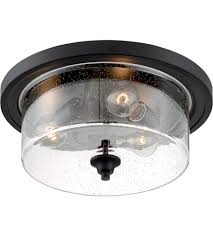 Nuvo 60 7291 Bransel 3 Light 15 Inch Matte Black Flush Mount Fixture Ceiling Light
