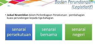 Merupakan dokumen sumber segala perundangan lain yang wujud dalam negara. Bicara Mentari Jadual Kesembilan Perlembagaan Persekutuan