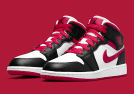 Check spelling or type a new query. Air Jordan 1 Mid Gs Black Red White 554725 016 Sneakernews Com