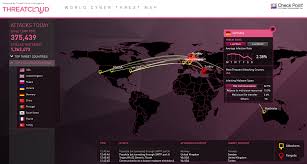 Real time website attacks, vulnerable websites, malicious websites, malware providers. World Cyber Threat Map Veroffentlicht Esc Techblog