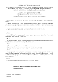 207 din 20 iulie 2015privind codul de procedură fiscală. Https Static Anaf Ro Static 10 Anaf Legislatie Opanaf 3635 2015 Pdf