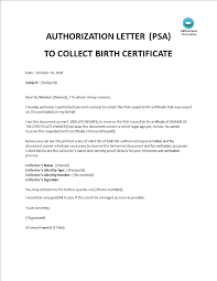 An authorization letter is a document that permits the representative to accomplish tasks on behalf of a person. Psa Authorization Letter Template Templates At Allbusinesstemplates Com