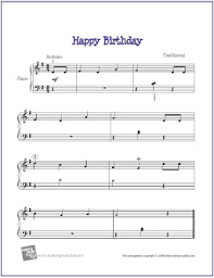 Having the stickers will make playing happy birthday on piano easy. Happy Birthday Notations In Piano Best Happy Birthday Wishes