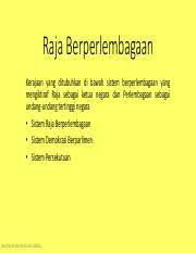 Pemerintahan beraja merupakan salah satu ciri yang unik dan penting di malaysia. Kepentingan Raja Berperlembagaan Dalam Sebuah Negara Demokrasi Docx Kepentingan Raja Berperlembagaan Dalam Sebuah Negara Demokrasi Seperti Yang Kita Course Hero
