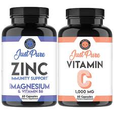 Daily immune support* w/ more vitamin c per serving than 10 oranges. Just Pure Zinc Magnesium Vitamin B6 And Vitamin C Pills Immunity Support 2pk Ebay