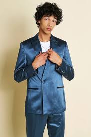 From men's suit jackets to throw on over jeans to skinny suits that show off you bod, we've got it all. Men S Skinny Plain Sateen Double Breasted Suit Jacket Boohoo