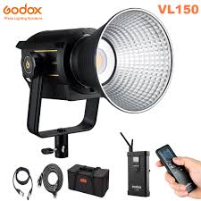 New Godox Vl150 150w 5600k Cri96 Tlci 95 White Version Led Video Light Continuous Output Bowens Mount Studio Light App Support Photographic Lighting Aliexpress