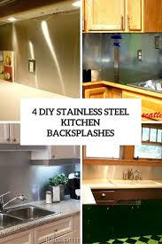 Many restaurants have been using stainless steel sheets in their kitchens for years, in order to give a shiny and clean appearance. 4 Functional Diy Stainless Steel Kitchen Backsplashes Shelterness
