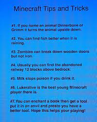 Tips Tricks For Minecraft Why They Didn T Put This I Don T Know But If You Name A Sheep Jeb It Will Be Rain Minecraft Tips Minecraft Minecraft Blueprints