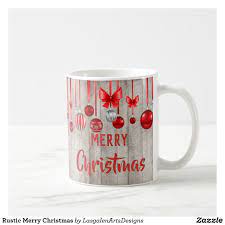 Rustic Merry Christmas Coffee Mug Zazzle Com In 2021 Christmas Mugs Christmas Coffee Mugs
