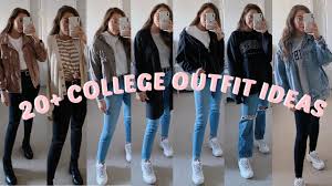 V necks are a great way of adding the illusion of height. 20 Casual College Outfit Ideas Spring Winter Lookbook Youtube