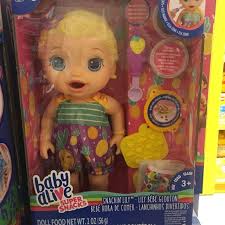 Lily Doll Baby Alive Super Snacks Baby Alive Snackin Lily Blonde Hair  Snacking Dolls Original Hasbro