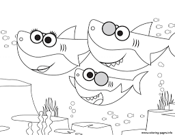Creating the best free coloring pages on the internet. Baby Shark Walking Around Coloring Pages Printable