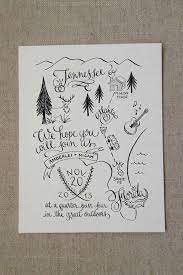 This Unconventional Map Invite Is So Clever For A Nature Or Camping Themed Wedding Illustrated Wedding Invitations Wedding Map Beach Wedding Invitations