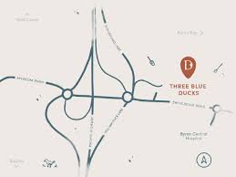 More images for creating a progressive dinner menu map » Map Byron Three Blue Ducks