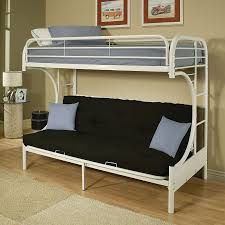 Twin over full bunk beds, rockjame solid wood bedroom furniture bed frame with t. Eclipse Twin Xl Over Queen Futon Bunk Bed White By Acme Furniture Furniturepick