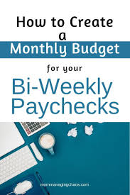 how to budget monthly bills with biweekly paychecks monthly budget budgeting finances budgeting