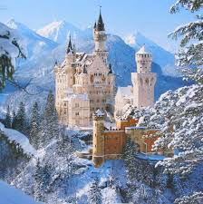 The neuschwanstein castle with winter snow in germany. Pin By Tiffany Smith On Scenery Germany Castles Beautiful Castles Neuschwanstein Castle