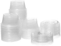Amazon Com Crystalware Disposable 2oz Plastic Portion Cups With Lids Condiment Cup Jello Shot Souffle Portion Samplin Crystalware Jello Shots Disposable