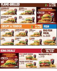 View the entire burger king menu, complete with prices, photos, & reviews of menu check out the full menu for burger king. Burger King Menu In Karachi Rated 3 1 Jun 2021