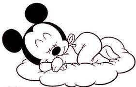 Mickey Mouse Bebe Para Colorear Gratis Dibujo De Bebe Dibujos Mickey Pintura Sirena