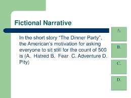 The garden party is a 1922 short story by katherine mansfield. Ppt Fictional Narrative Study Guide Powerpoint Presentation Free Download Id 259603