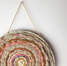 Round Weaving Circle Woven Wall Hanging Dreamcatcher Wall Art Bohemian Tapestries Yarn Wall Hanging Circular Weaving Yarn Wall Hanging Woven Wall Hanging