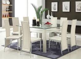 Atherton 5 Pc White Round Table Set Glass Dining Room Sets Cheap Dining Room Sets Glass Dining Room Table