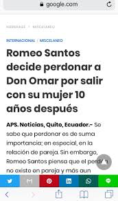 Romeo santos 2020 song is one of the best and most popular song, because the songs are good to listen. Alexagomez2000 On Twitter Leyendo Que Romeo Santos Perdono A Don Omar Porque Salio Con Su Mujer Es Decir Que La Cancion Ella Y Yo De Ambos Era Cierta Marica