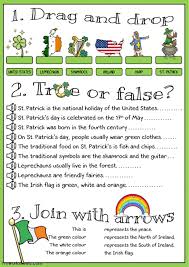 Saint Patrick S Day Interactive And Downloadable Worksheet You Can Do The Exercises Onlin St Patrick Day Activities St Patrick St Patricks Day Crafts For Kids