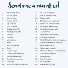 99 Ns Sn Wwf Szaasa S 6 Send Me A Number Relationship Status Favorite Video Favorite Instagram Story Questions Instagram Questions Getting To Know Someone