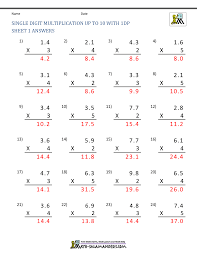 Multiplying and dividing decimals worksheets pdf. Decimal Multiplication Worksheets 5th Grade