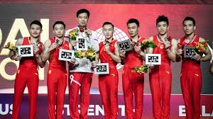 china men s gymnastics team secure a