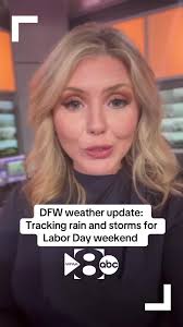 TRACKING RAIN AND STORMS: WFAA Meteorologist Cassie Heiter has the latest  weather forecast this morning for Labor Day Weekend!