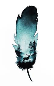 Forest Feather A3 Print Etsy Artist Painting Feather Art Watercolor Paintings Tutorials