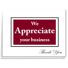 Thank you cards are the secret weapon of successful print marketers. Dealership Thank You Cards We Appreciate Your Business Horizontal Advertising Sales Sid Savage