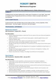 Job winning resumes · we'll get you hired · decades of experience Maintenance Engineer Resume Samples Qwikresume