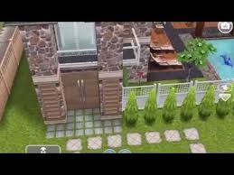 Sims Freeplay Enclosed Pool House Original House Design Pool House House Design Sims