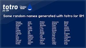 We did not find results for: Totro Random Name Generator By Happytearparakoopa Gamemaker Marketplace