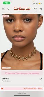 Hey Harper Gold Estrela Choker Necklace