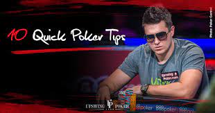 They can lead you to private and home games that you won't be able to. 10 Quick Poker Tips That Will Help Your Game Poker Strategy