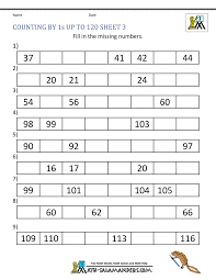 1st Grade Math Worksheets Counting By 1s 5s And 10s