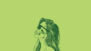 To Download Or Set This Free Green Minimalistic Simple Hd Wallpaper As The Desktop Background Image For Your Laptop Skull Wallpaper Album Cover Art Wallpaper