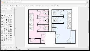 Wet zones are where the floor is likely to get wet (beside the bath and just outside the shower). Free Restroom Floor Plan Template