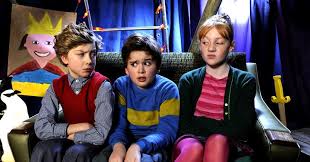 Boys feeding our garden birds. Horrid Henry The Movie Reviews Screen