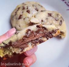 Cookies Fourre Au Nutella Recette Cookies Nutella Cookies Recette Recette Cookies Moelleux