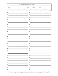 38 printable spelling test templates word pdf templatelab
