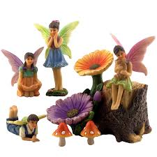 Amazon Com Pretmanns Fairy Garden Accessories Kit Miniature Fairy Figurines Flower Fairy Garden Accessories Garden Fairies Figurines Fairy Garden Supplies